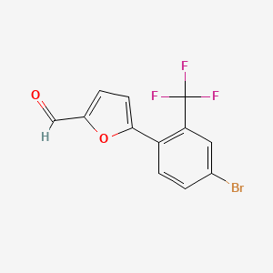5-[4-Bromo-2-(trifluoromethyl)phenyl]furan-2-carbaldehyde