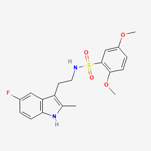 N-[2-(5-fluoro-2-methyl-1H-indol-3-yl)ethyl]-2,5-dimethoxybenzenesulfonamide