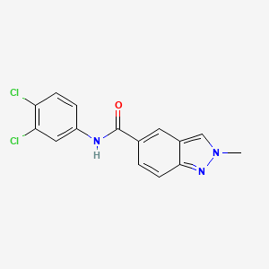 molecular formula C15H11Cl2N3O B2472478 N-(3,4-dichlorophenyl)-2-methylindazole-5-carboxamide CAS No. 1619884-68-2