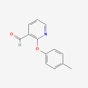 molecular formula C13H11NO2 B2472488 2-(4-Methylphenoxy)nicotinaldehyde CAS No. 14527-41-4; 478030-89-6
