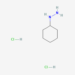 molecular formula C6H16Cl2N2 B2472502 Cyclohexylhydrazine dihydrochloride CAS No. 24214-73-1; 30929-57-8; 936338-86-2