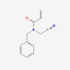 molecular formula C12H12N2O B2472505 N-benzyl-N-(cyanomethyl)prop-2-enamide CAS No. 1184112-91-1
