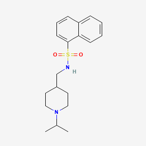 molecular formula C19H26N2O2S B2472506 N-((1-isopropylpiperidin-4-yl)methyl)naphthalene-1-sulfonamide CAS No. 946383-18-2
