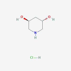 molecular formula C5H12ClNO2 B2472526 (3S,5S)-Piperidine-3,5-diol;hydrochloride CAS No. 2445749-90-4