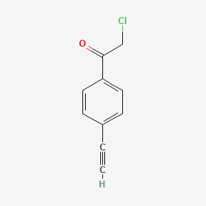 molecular formula C10H7ClO B2472552 2-Chloro-1-(4-ethynylphenyl)ethanone CAS No. 98994-30-0