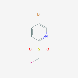 molecular formula C6H5BrFNO2S B2472563 5-bromo-2-fluoromethanesulfonylpyridine CAS No. 2551114-55-5