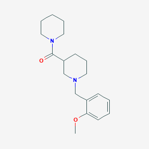 molecular formula C19H28N2O2 B247257 1-(2-Methoxybenzyl)-3-(1-piperidinylcarbonyl)piperidine 