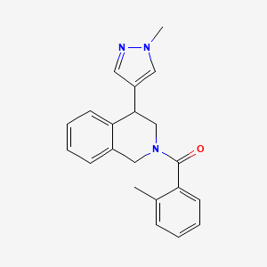 (4-(1-methyl-1H-pyrazol-4-yl)-3,4-dihydroisoquinolin-2(1H)-yl)(o-tolyl)methanone