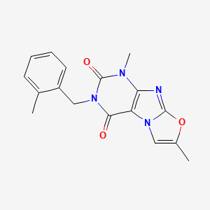 1,7-dimethyl-3-(2-methylbenzyl)oxazolo[2,3-f]purine-2,4(1H,3H)-dione