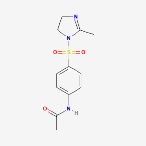 N-{4-[(2-methyl-4,5-dihydro-1H-imidazol-1-yl)sulfonyl]phenyl}acetamide