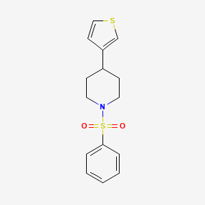 1-(Phenylsulfonyl)-4-(thiophen-3-yl)piperidine