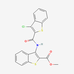Methyl 3-(3-chlorobenzo[b]thiophene-2-carboxamido)benzo[b]thiophene-2-carboxylate