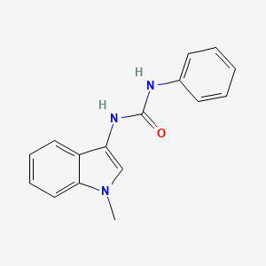 molecular formula C16H15N3O B2472653 1-(1-methyl-1H-indol-3-yl)-3-phenylurea CAS No. 899947-26-3