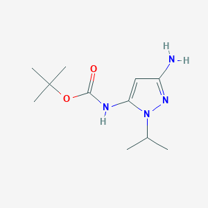 molecular formula C11H20N4O2 B2472675 tert-butyl (3-amino-1-isopropyl-1H-pyrazol-5-yl)carbamate CAS No. 2226181-80-0