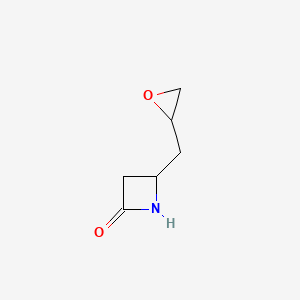 molecular formula C6H9NO2 B2472692 4-(Oxiran-2-ylmethyl)azetidin-2-one CAS No. 2344677-65-0
