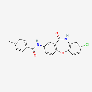 N-(8-chloro-11-oxo-10,11-dihydrodibenzo[b,f][1,4]oxazepin-2-yl)-4-methylbenzamide