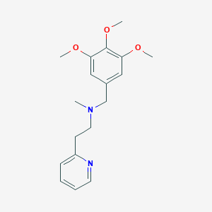 molecular formula C18H24N2O3 B247273 METHYL[2-(PYRIDIN-2-YL)ETHYL][(3,4,5-TRIMETHOXYPHENYL)METHYL]AMINE 