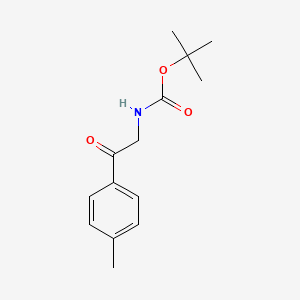 molecular formula C14H19NO3 B2472731 tert-butyl N-[2-(4-methylphenyl)-2-oxoethyl]carbamate CAS No. 778617-65-5