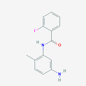 molecular formula C14H13IN2O B2472734 N-(5-amino-2-methylphenyl)-2-iodobenzamide CAS No. 926208-44-8