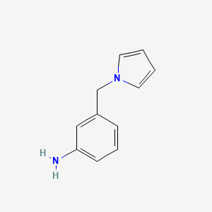 molecular formula C11H12N2 B2472737 3-[(1H-Pyrrol-1-yl)methyl]aniline CAS No. 107484-32-2
