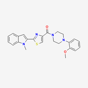 (4-(2-methoxyphenyl)piperazin-1-yl)(2-(1-methyl-1H-indol-2-yl)thiazol-4-yl)methanone