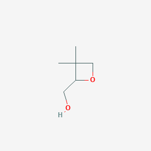 molecular formula C6H12O2 B2472742 (3,3-Dimethyloxetan-2-yl)methanol CAS No. 1346262-59-6