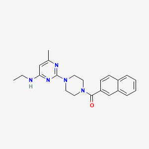 N-ethyl-6-methyl-2-[4-(2-naphthoyl)piperazin-1-yl]pyrimidin-4-amine