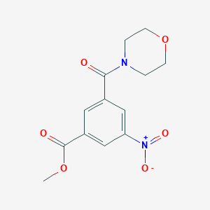 molecular formula C13H14N2O6 B2472747 Methyl 3-(morpholin-4-ylcarbonyl)-5-nitrobenzoate CAS No. 348593-54-4