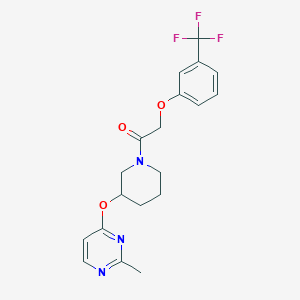 1-(3-((2-Methylpyrimidin-4-yl)oxy)piperidin-1-yl)-2-(3-(trifluoromethyl)phenoxy)ethanone