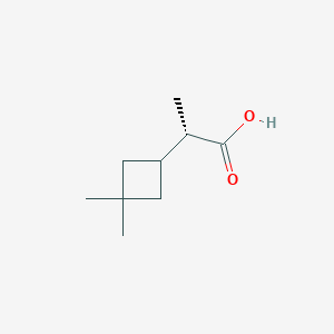 (2S)-2-(3,3-Dimethylcyclobutyl)propanoic acid