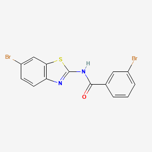 3-bromo-N-(6-bromo-1,3-benzothiazol-2-yl)benzamide