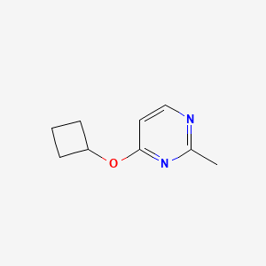 molecular formula C9H12N2O B2472805 4-Cyclobutoxy-2-methylpyrimidine CAS No. 2195880-08-9