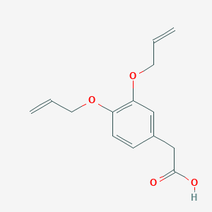 molecular formula C14H16O4 B2472835 2-(3,4-Bis(allyloxy)phenyl)acetic acid CAS No. 1642165-89-6