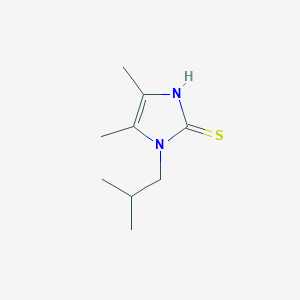 molecular formula C9H16N2S B2472849 4,5-dimethyl-1-(2-methylpropyl)-1H-imidazole-2-thiol CAS No. 852217-79-9