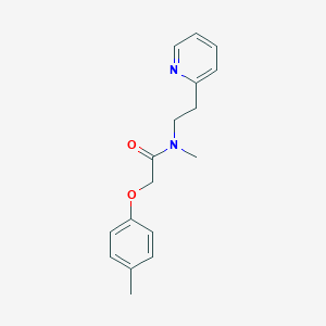 molecular formula C17H20N2O2 B247285 N-methyl-2-(4-methylphenoxy)-N-[2-(pyridin-2-yl)ethyl]acetamide 