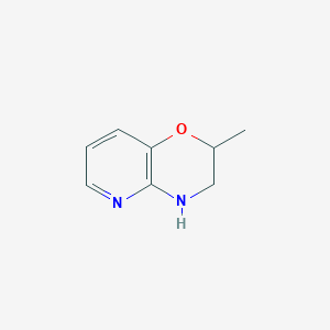 molecular formula C8H10N2O B2472861 3,4-dihydro-2-methyl-2H-Pyrido[3,2-b]-1,4-oxazine CAS No. 26323-62-6