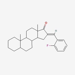 (E)-16-(2-fluorobenzylidene)-10,13-dimethyltetradecahydro-1H-cyclopenta[a]phenanthren-17(2H)-one