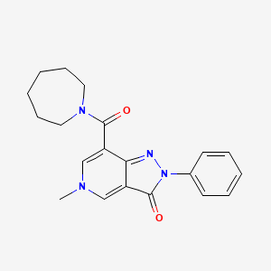 7-(azepane-1-carbonyl)-5-methyl-2-phenyl-2H-pyrazolo[4,3-c]pyridin-3(5H)-one