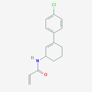 N-[3-(4-Chlorophenyl)cyclohex-2-en-1-yl]prop-2-enamide