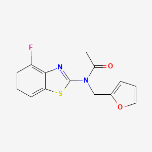 N-(4-fluorobenzo[d]thiazol-2-yl)-N-(furan-2-ylmethyl)acetamide