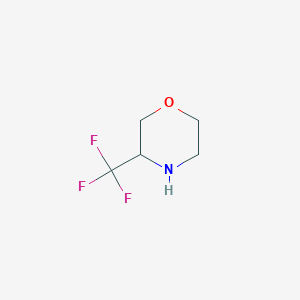 molecular formula C5H8F3NO B2472880 3-(Trifluoromethyl)morpholine CAS No. 1196532-93-0