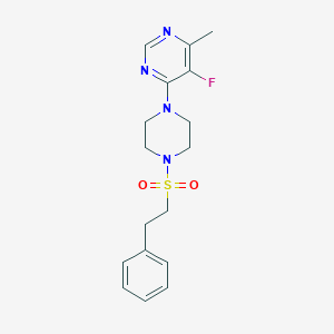 5-Fluoro-4-methyl-6-[4-(2-phenylethylsulfonyl)piperazin-1-yl]pyrimidine