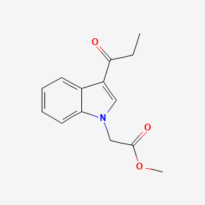 methyl (3-propanoyl-1H-indol-1-yl)acetate