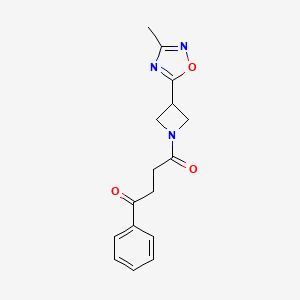 1-(3-(3-Methyl-1,2,4-oxadiazol-5-yl)azetidin-1-yl)-4-phenylbutane-1,4-dione