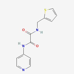 molecular formula C12H11N3O2S B2472891 N1-(pyridin-4-yl)-N2-(thiophen-2-ylmethyl)oxalamide CAS No. 899974-73-3