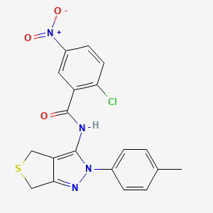2-chloro-5-nitro-N-(2-(p-tolyl)-4,6-dihydro-2H-thieno[3,4-c]pyrazol-3-yl)benzamide