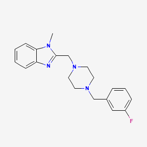 2-((4-(3-fluorobenzyl)piperazin-1-yl)methyl)-1-methyl-1H-benzo[d]imidazole
