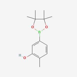 molecular formula C13H19BO3 B2472911 2-Methyl-5-(4,4,5,5-tetramethyl-1,3,2-dioxaborolan-2-yl)phenol CAS No. 331273-58-6