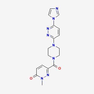 6-(4-(6-(1H-imidazol-1-yl)pyridazin-3-yl)piperazine-1-carbonyl)-2-methylpyridazin-3(2H)-one