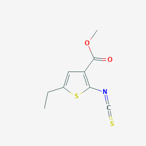 molecular formula C9H9NO2S2 B2472941 Methyl 5-ethyl-2-isothiocyanatothiophene-3-carboxylate CAS No. 869946-96-3